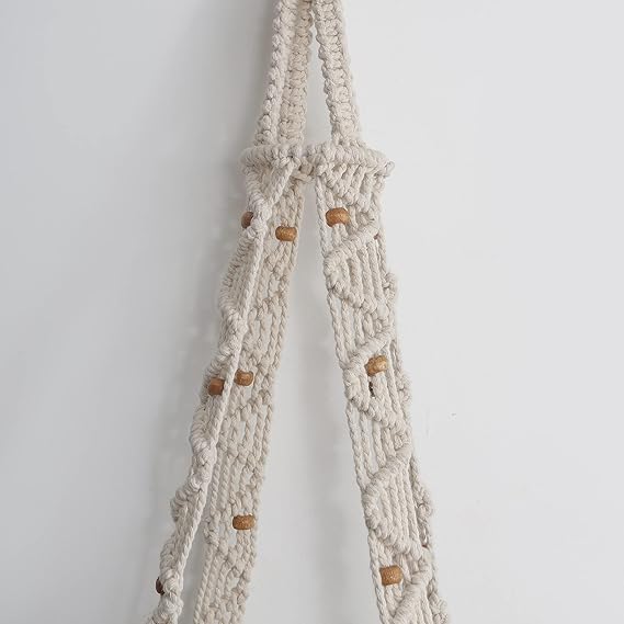 Macrame Hanging Bucket Planter For Terrace - Leechoo